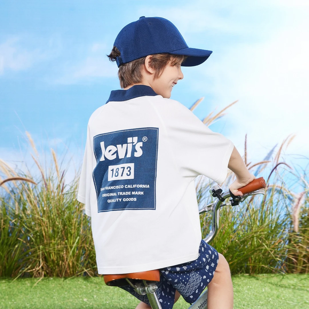 Levi's 李维斯童装男女童Polo衫夏季新款短袖T恤F210