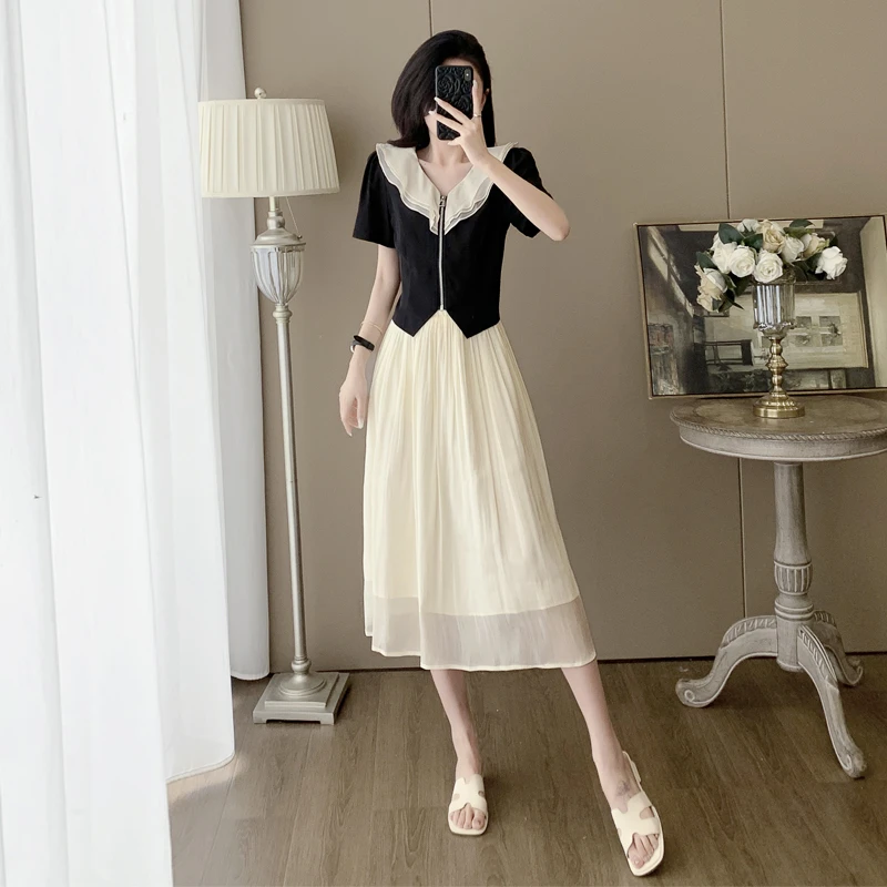 两件套连衣裙女2025新款夏季轻奢高级感气质时尚洋气减龄套装裙子