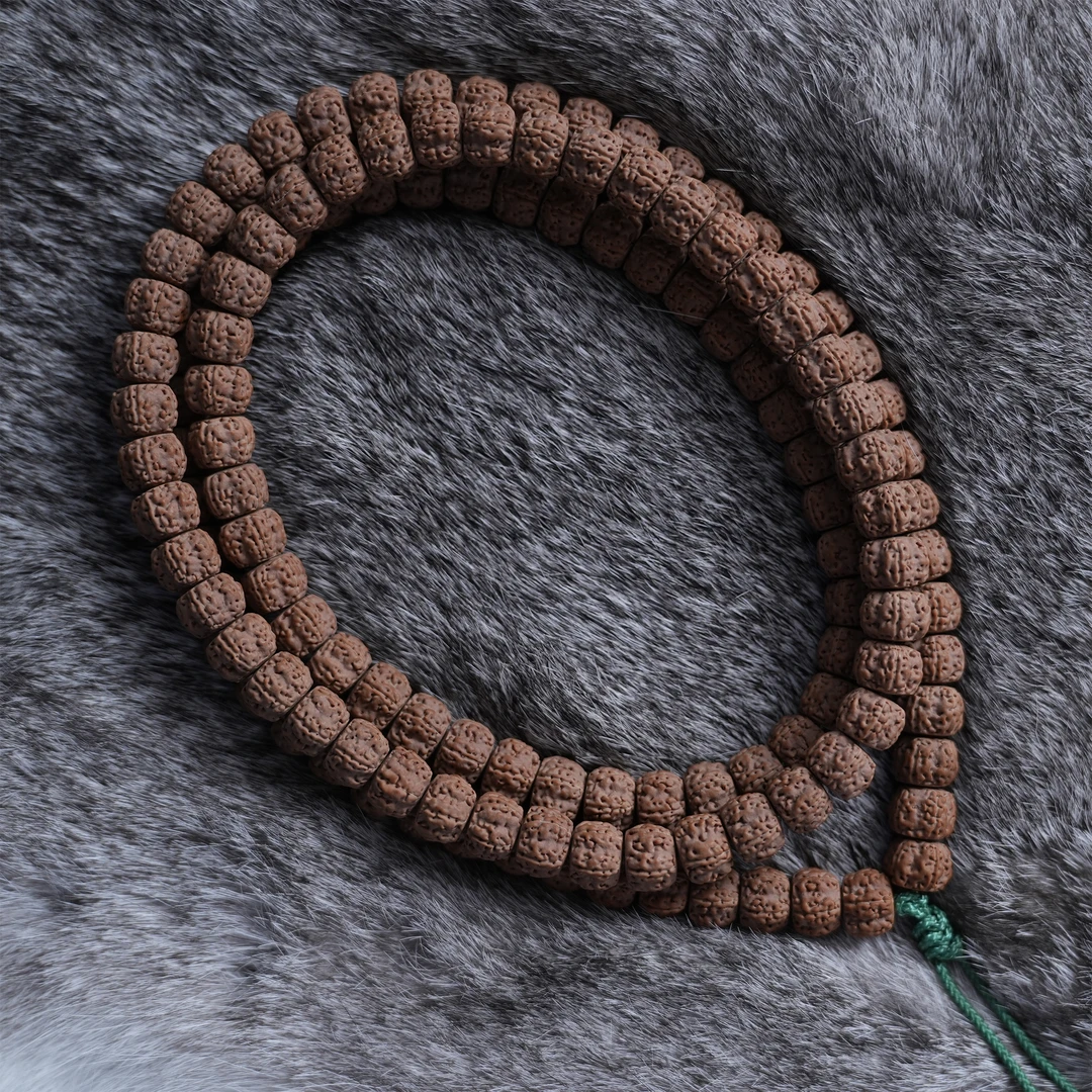 9mm毒梅花藏式小金刚108颗金刚菩提108颗挂脖