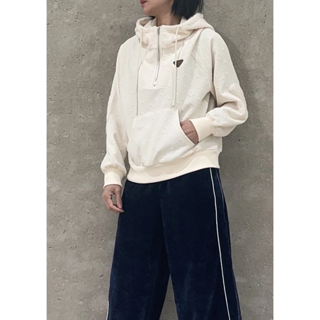 秋清爽立体字母连帽休闲卫衣帽衫87171