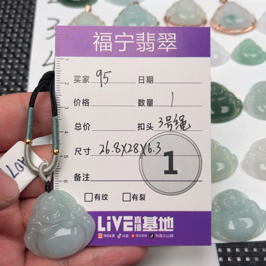 翡翠颈饰未镶嵌吊坠