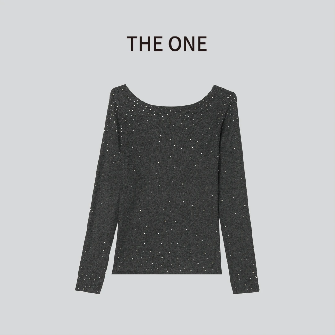The One【星河打底衫2.0】2025秋冬显瘦百搭绵羊毛针织衫N53Q0222