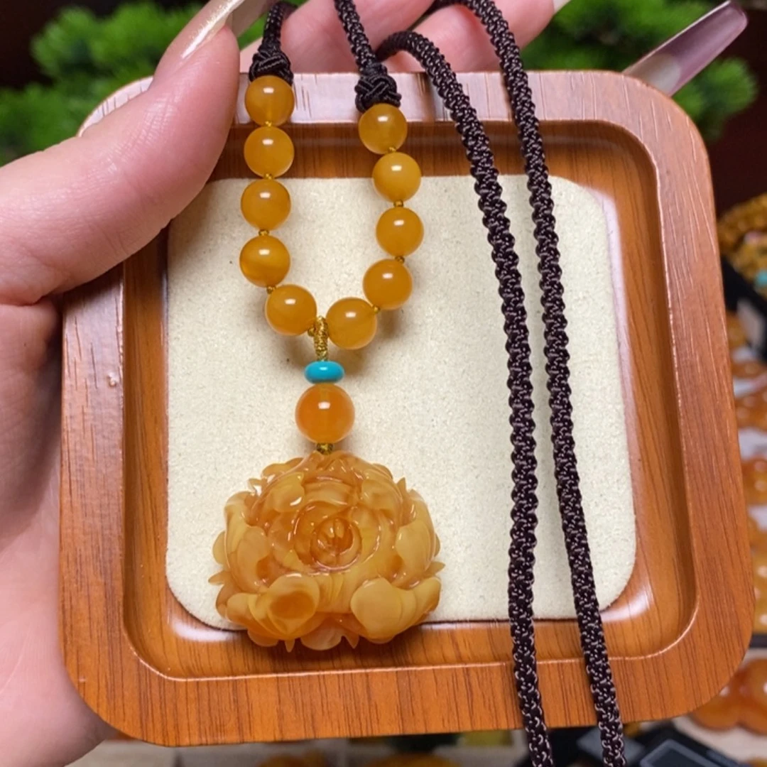 【闪购商品】蜜蜡颈饰未镶嵌项链