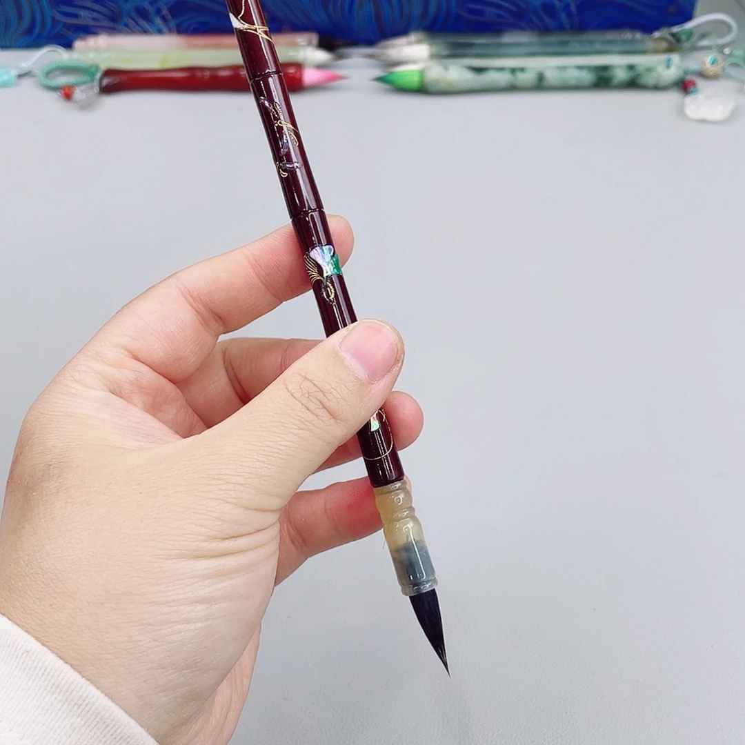 高端非遗螺钿毛笔四季一支