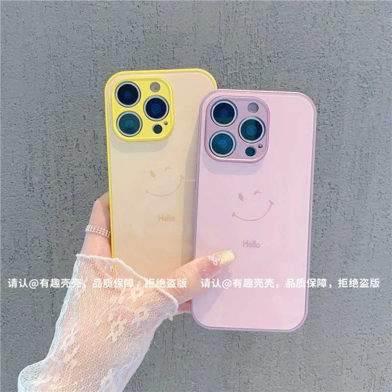 玻璃壳适用苹果16/iphone/华为荣耀/OPPO/VIVO/小米/手机壳爆款潮