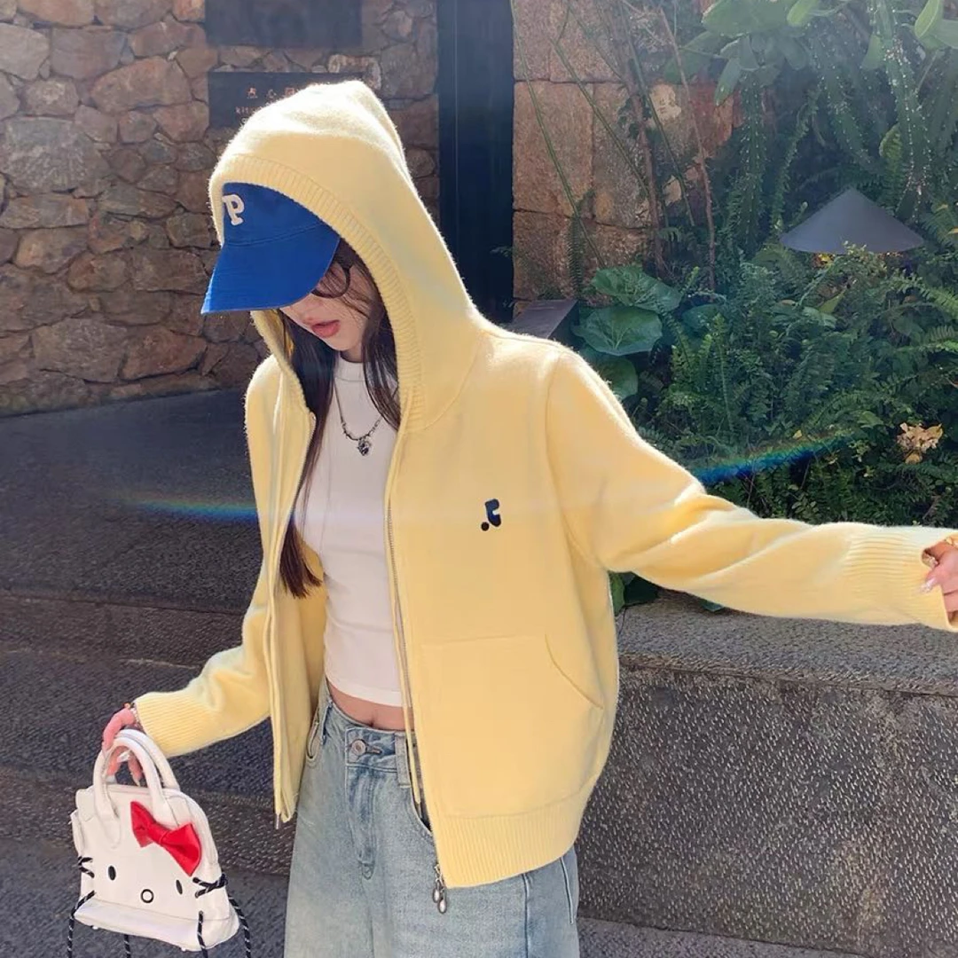 【字母开衫】2025早秋新款时尚休闲百搭简约毛衣