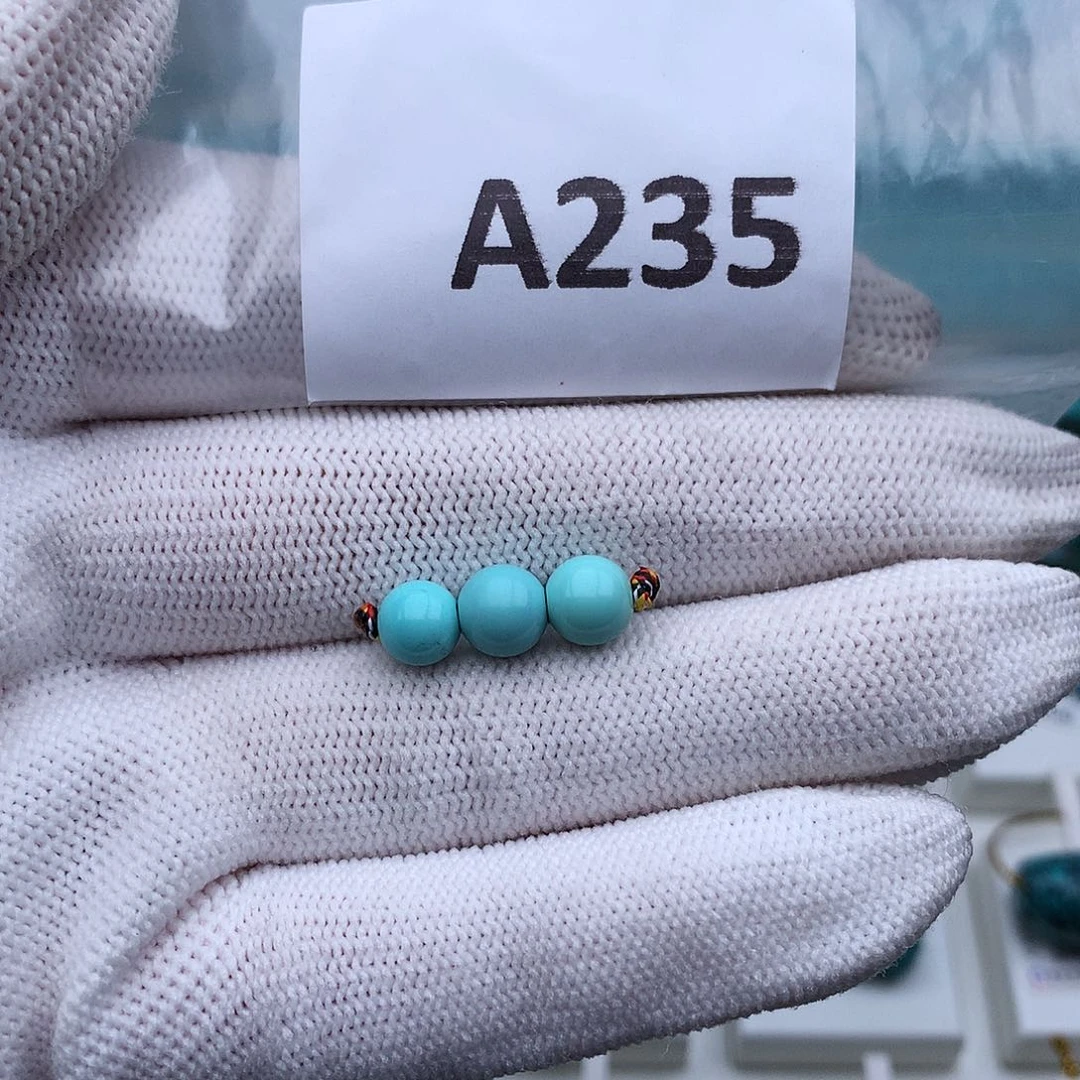 绿松石未镶嵌高瓷高色