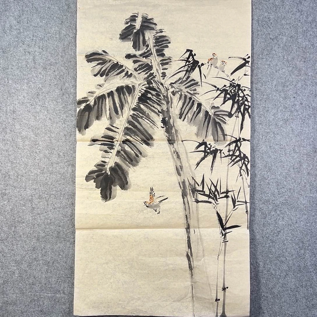 国画256 花鸟在此处飞翔也不