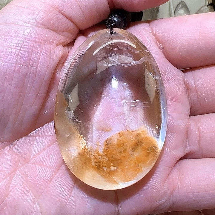 未镶嵌吊坠(赠链)水晶皮*