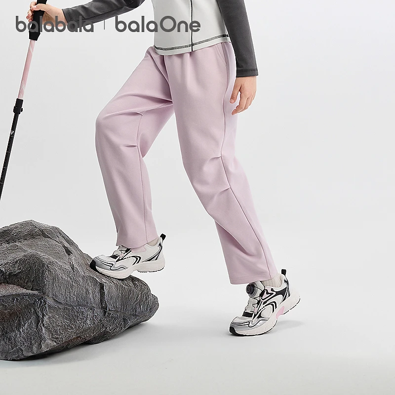 【balaOne】巴拉巴拉童装女童长裤儿童裤子2025秋吸湿排汗伞兵裤