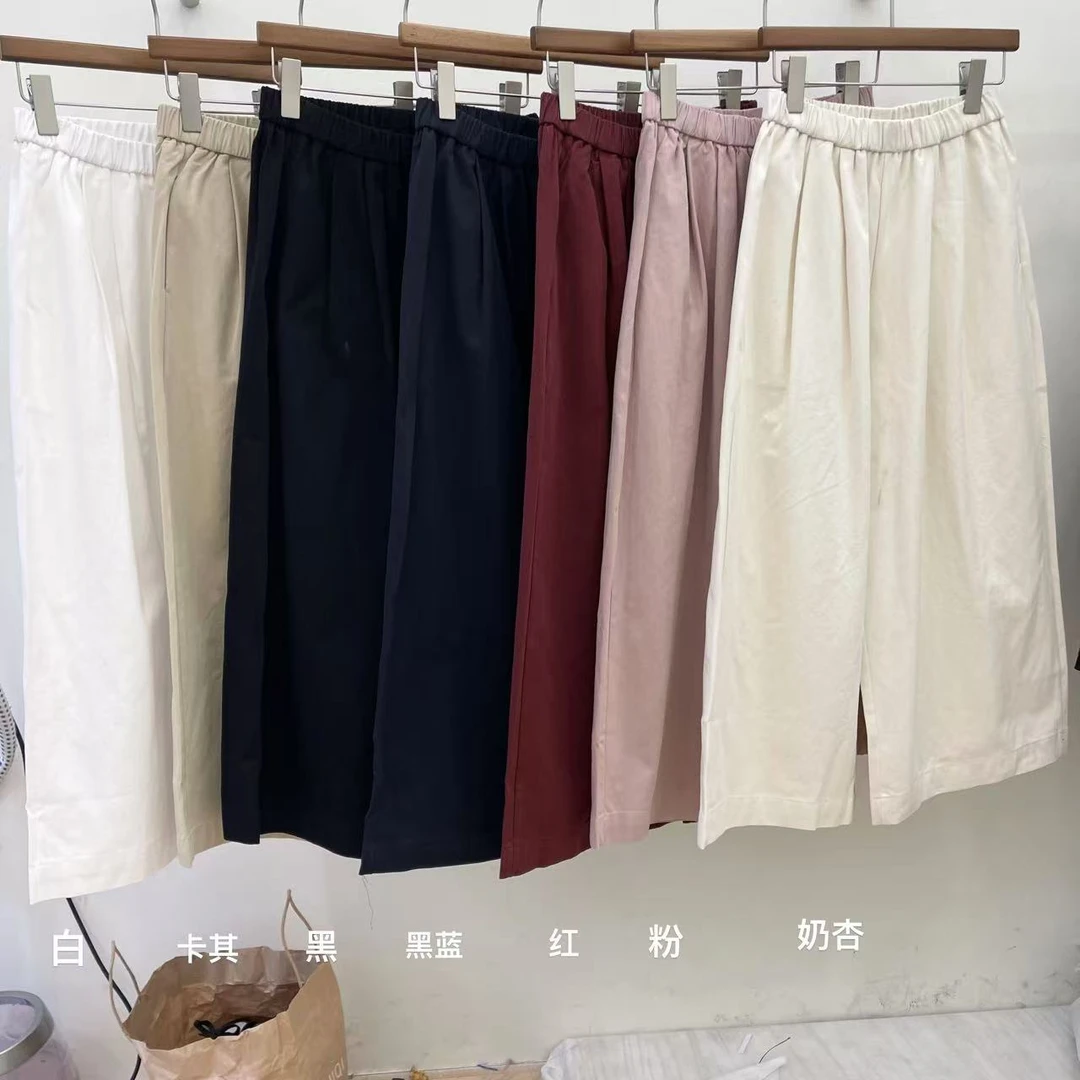 自留款YF#6803 日系九分阔腿休闲裤 25-03-01
