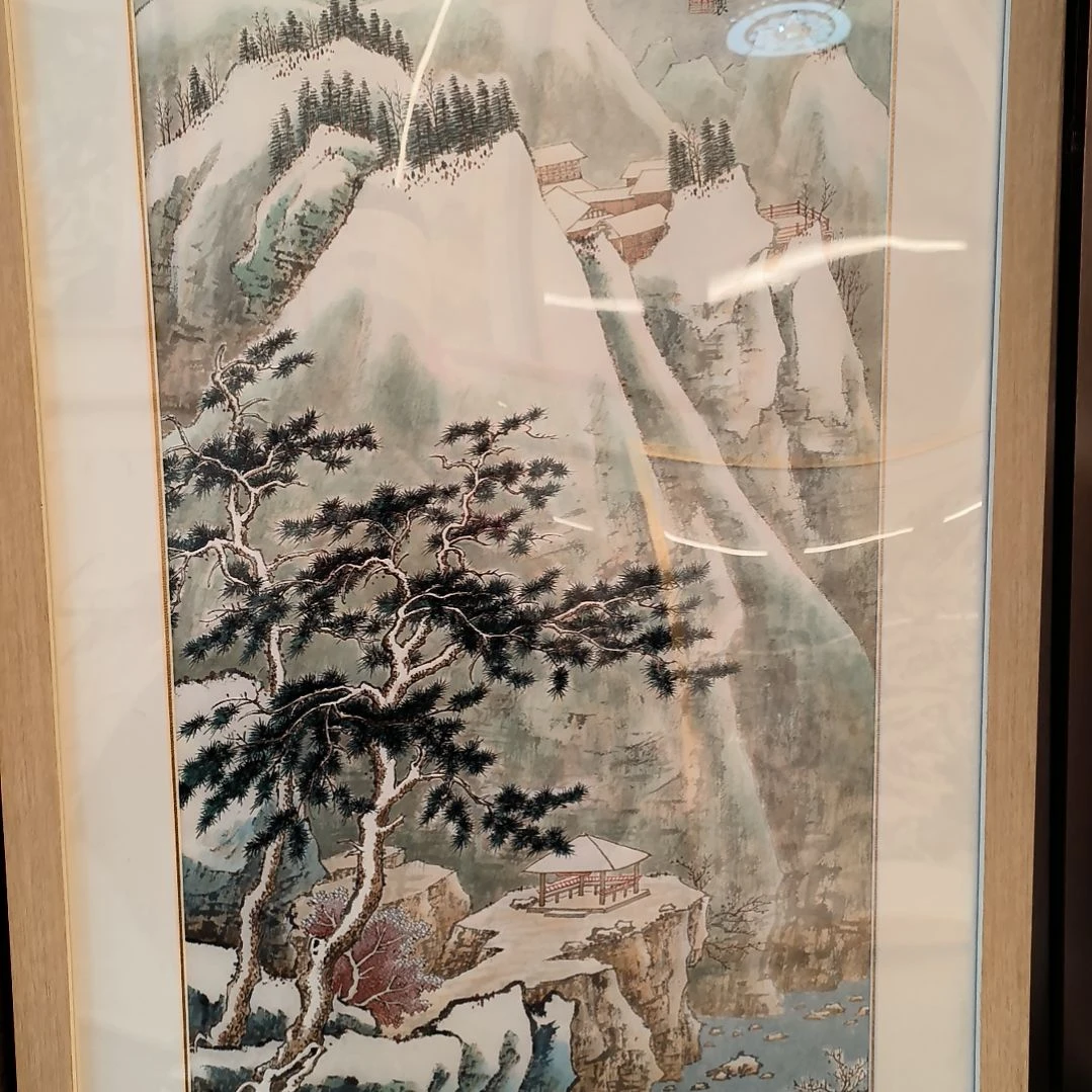 国画2平尺带框发作品