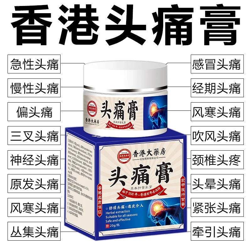 头痛膏偏头痛头晕头疼醒脑老年人偏头疼头晕太阳穴脑鸣膏