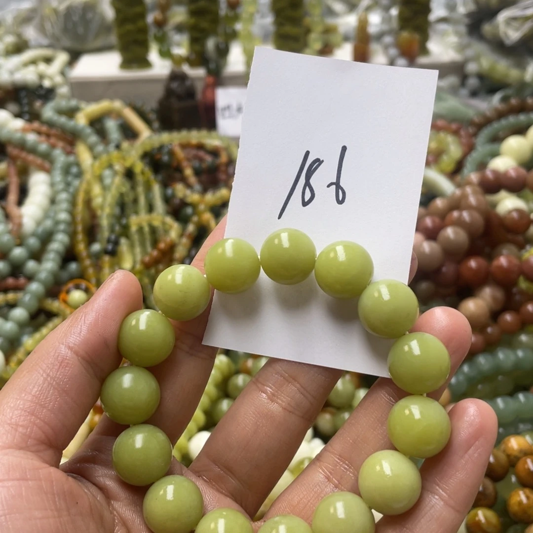 蛇纹石玉手链未镶嵌