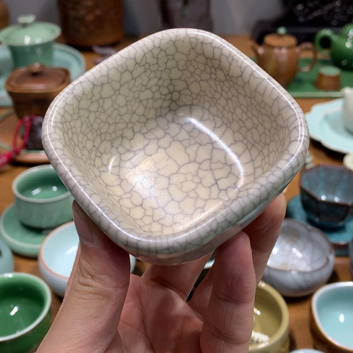 龙泉青瓷哥窑墨纹