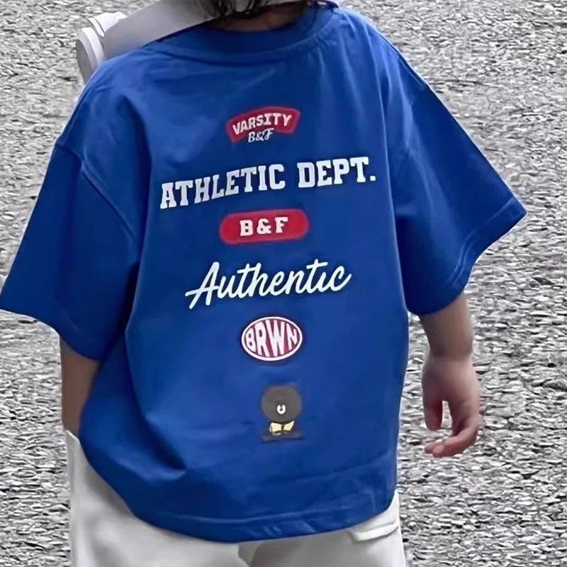 中小童纯棉儿童短袖t恤男女童薄款宝宝打底T夏季韩版童装半袖上衣