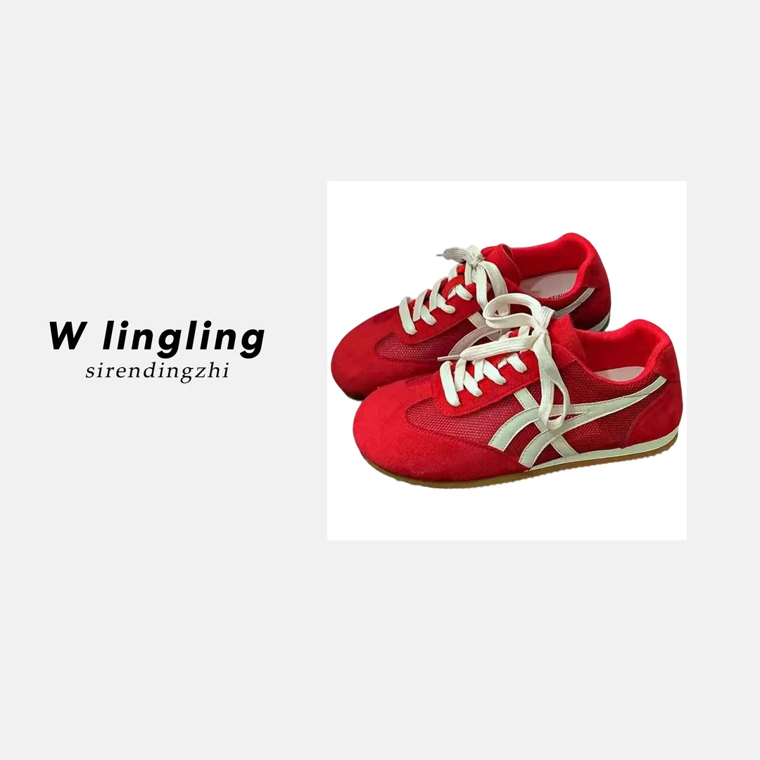 品牌德训女鞋2025春季新款百搭休闲运动舒适潮鞋低帮23