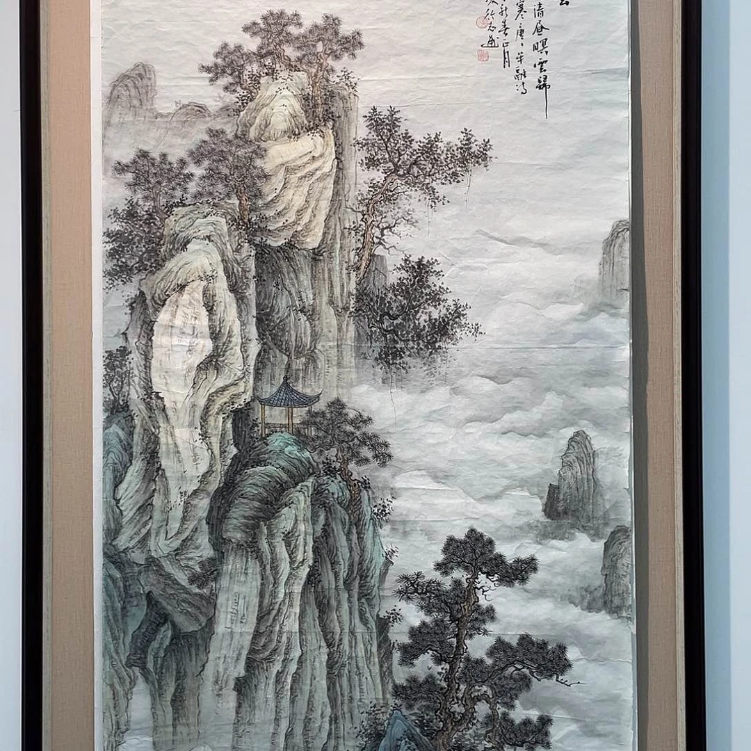 国画凌行志手绘作品