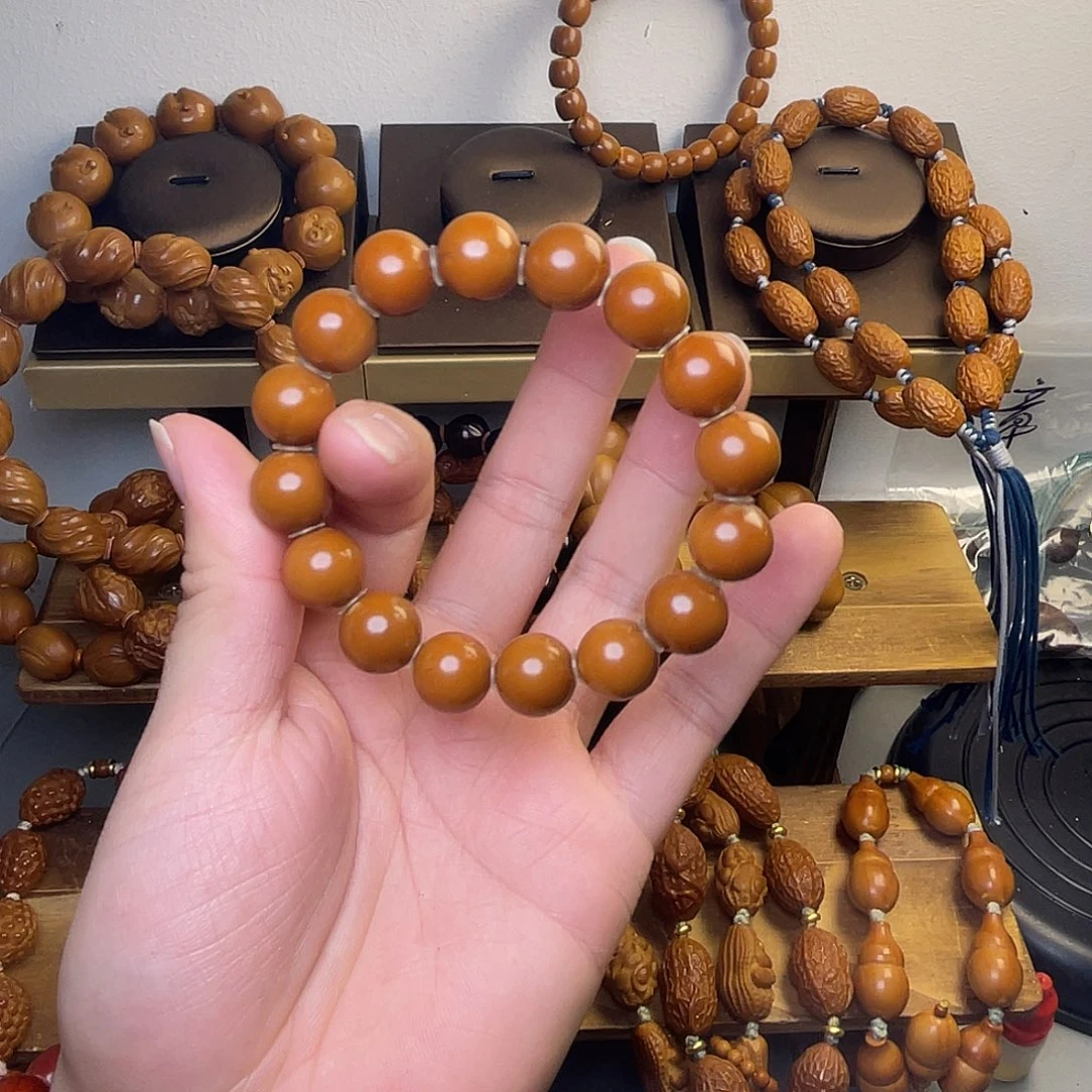 橄榄核手串/手链1.3正圆光珠