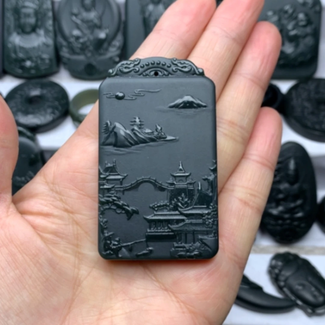 【闪购商品】和田玉颈饰未镶嵌双面雕刻