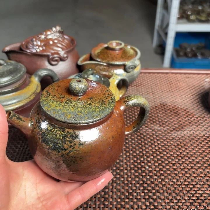 紫砂茶杯段泥手持