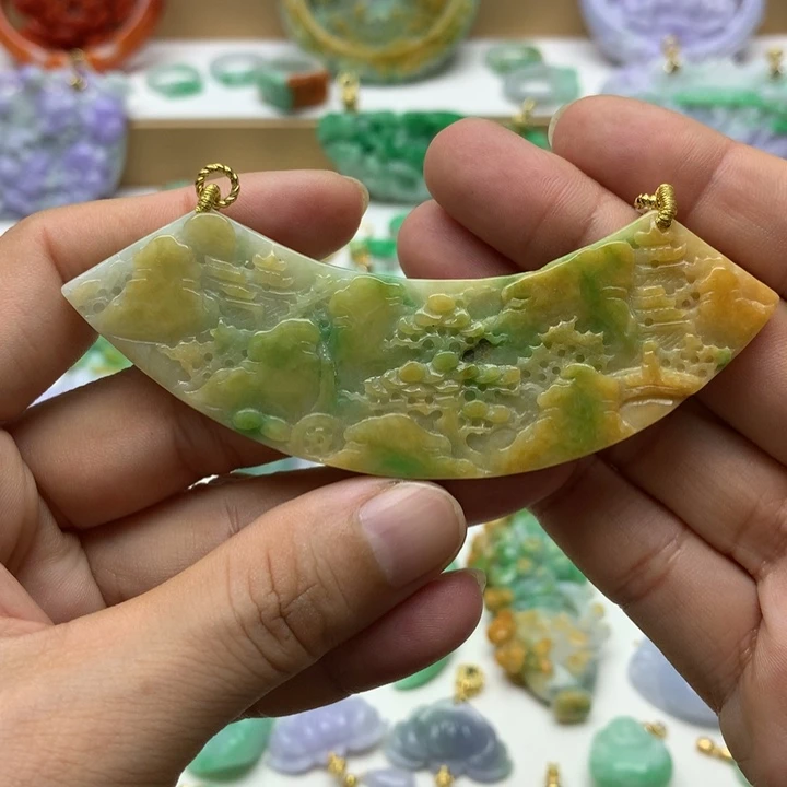 颈饰未镶嵌翡翠翡翠
