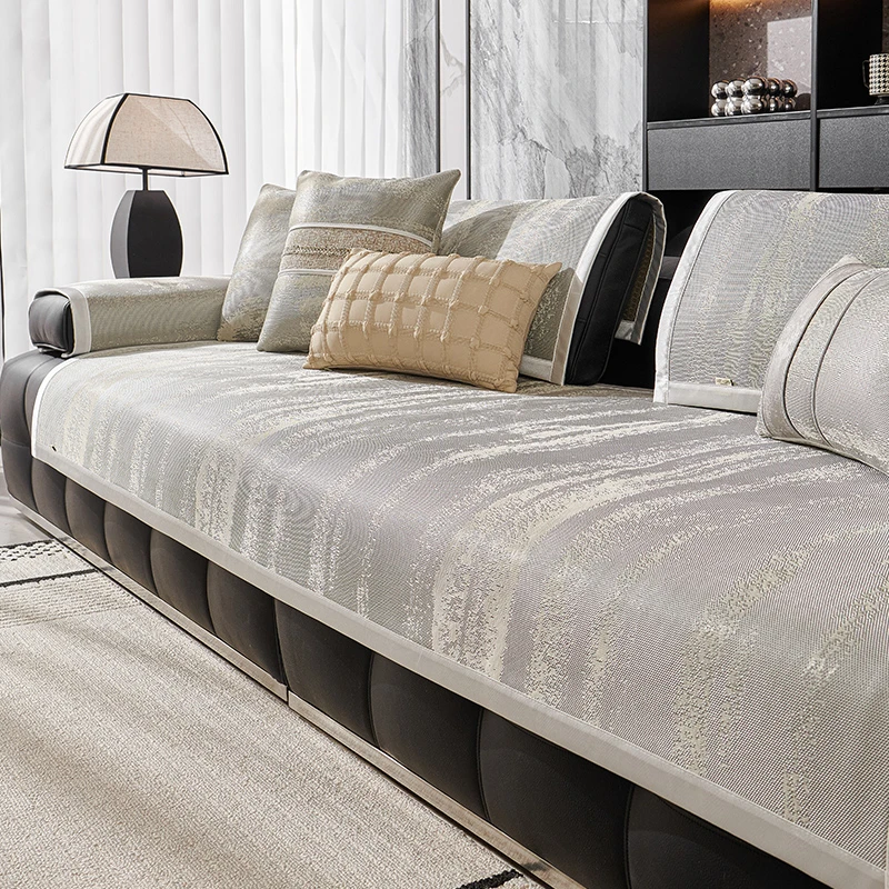 唯蒂妮【夏黎款】 轻奢风2025新款四季通用沙发垫夏季防滑冰丝凉席