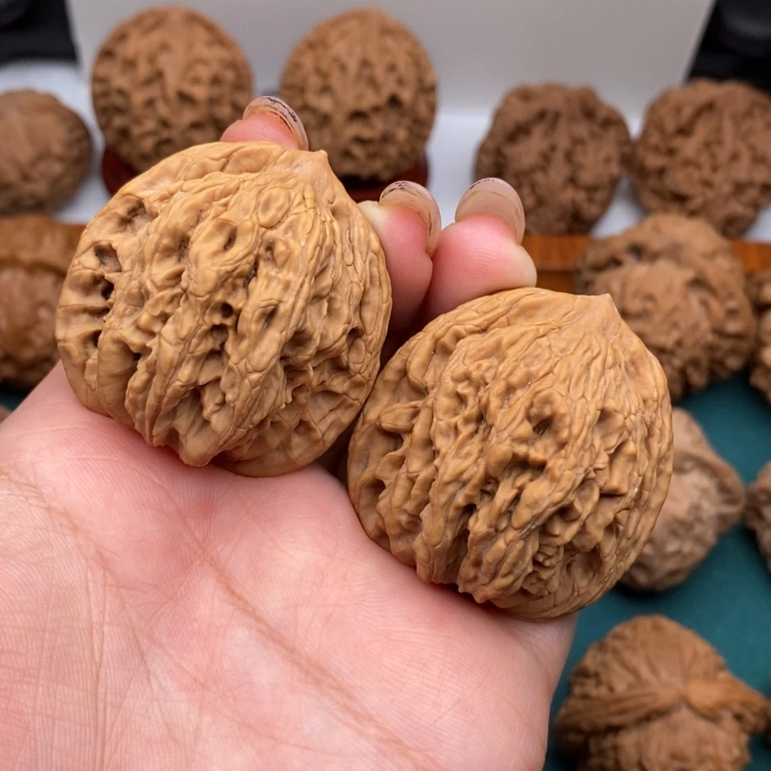 把件文玩核桃39虎头