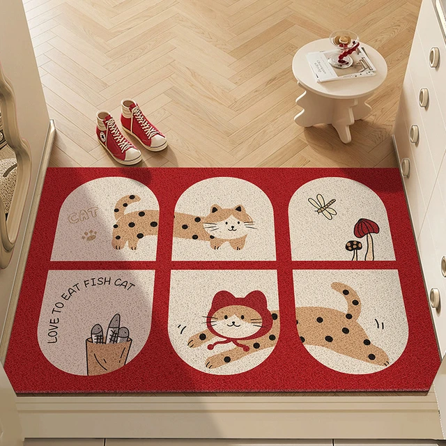 卡通入户脚垫大门口裁剪地圈蹭丝垫进门防滑地毯耐脏垫门土可家用