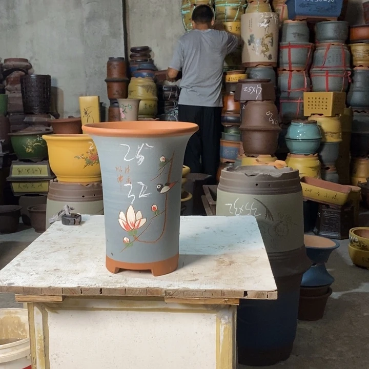 紫砂花盆紫砂茶具