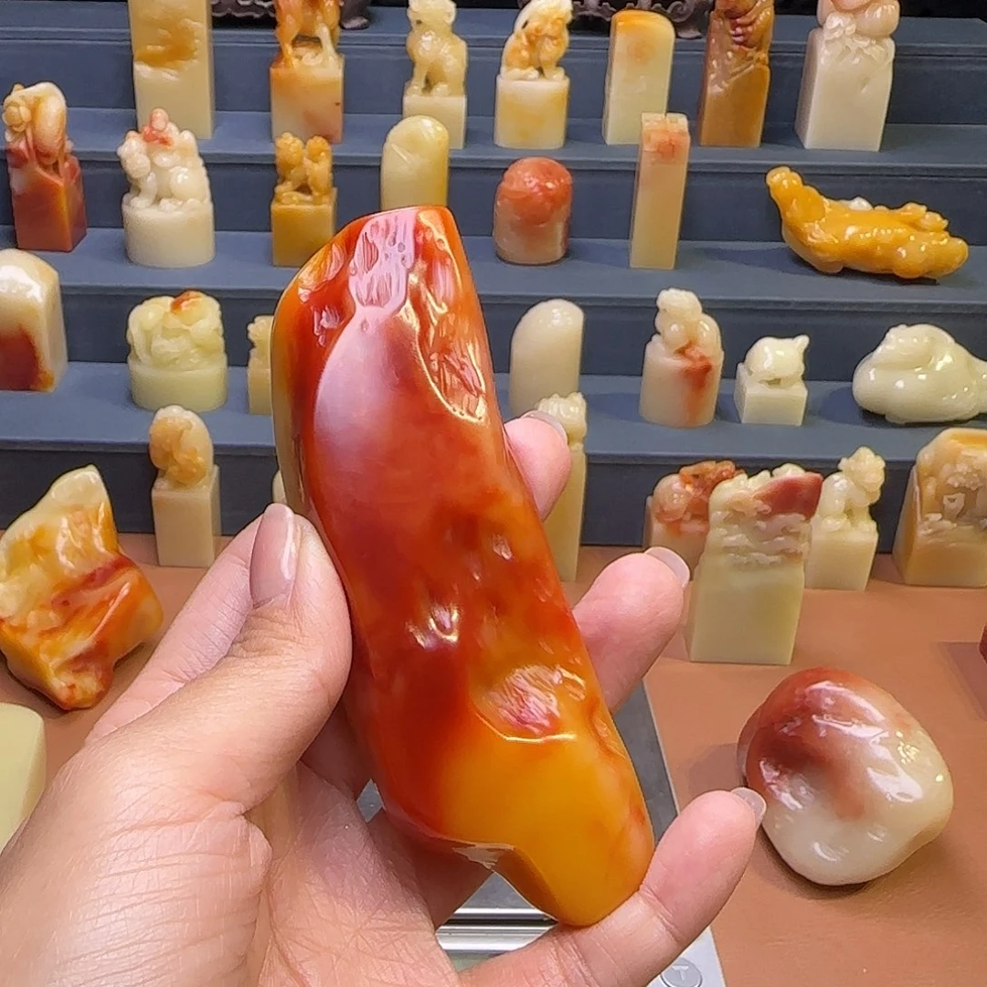 清***月寿山石印石福建寿山石