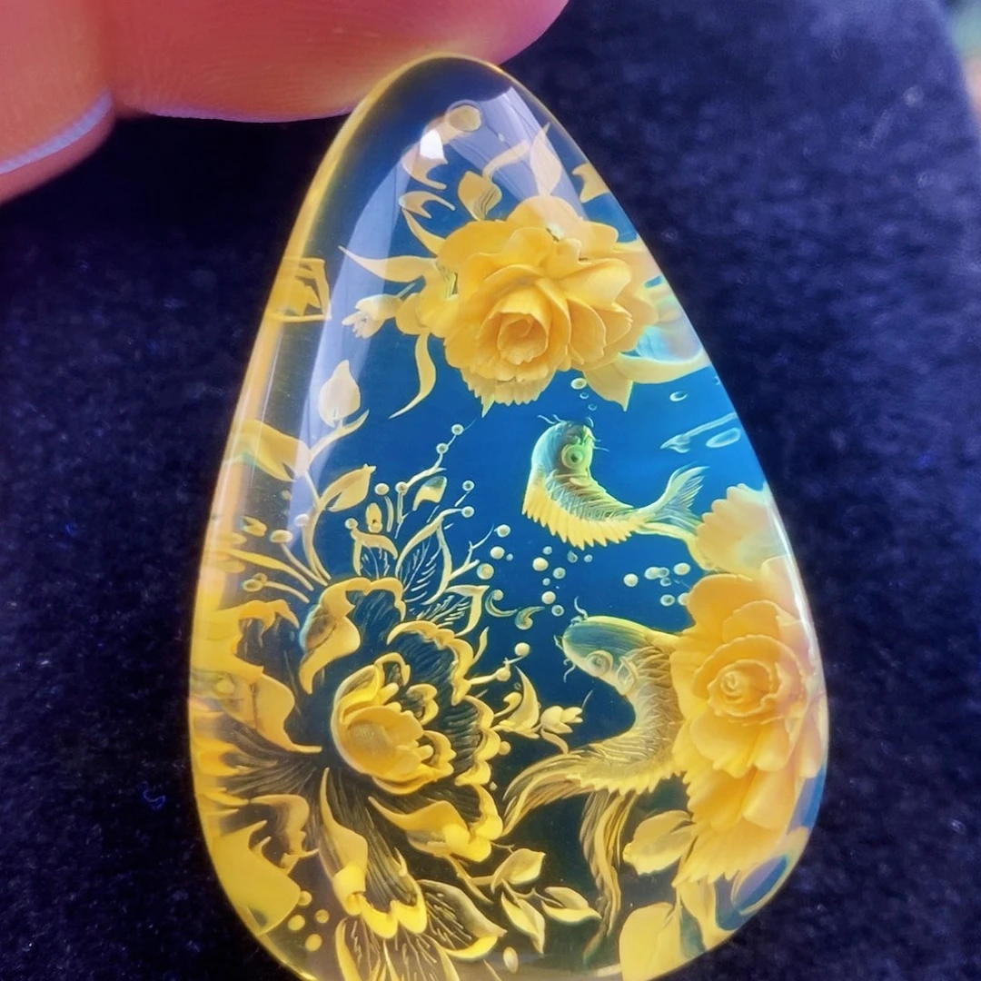 【闪购商品】金珀吊坠(不含链)未镶嵌
