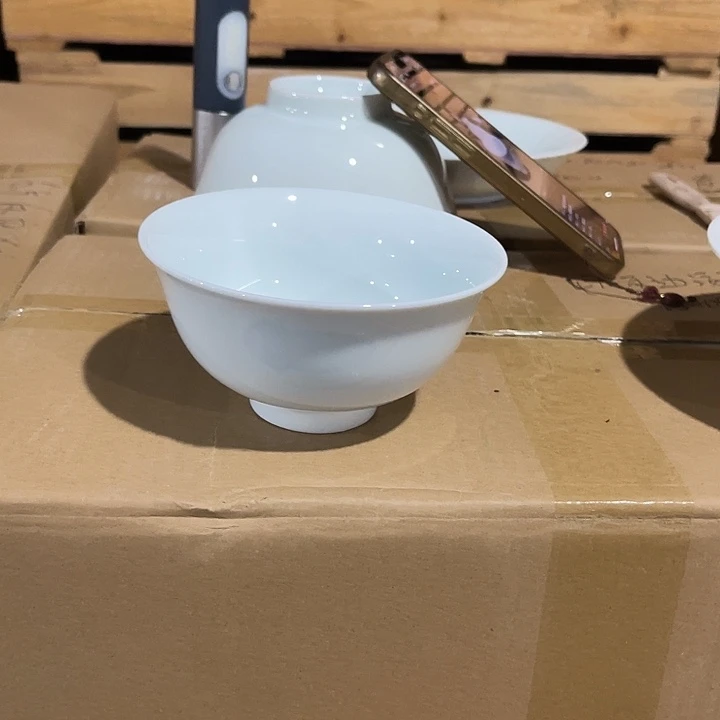 瓷片云青4.75英寸米饭碗十个包邮