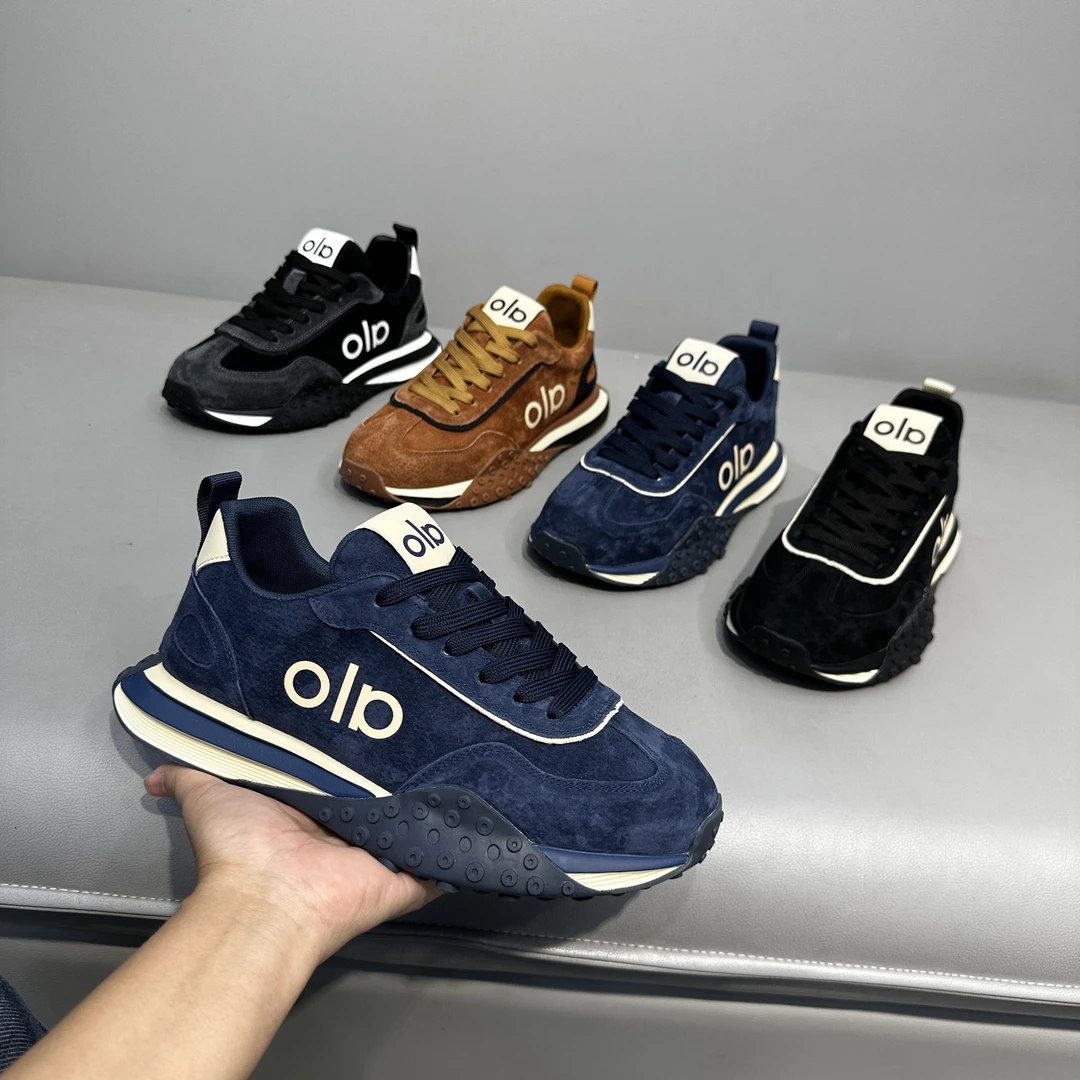 男鞋2025秋季新款皮布拼接休闲鞋潮流老爹鞋百搭厚底增高阿甘鞋