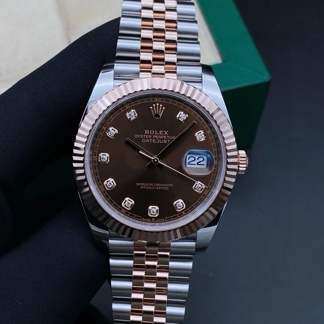 99新 Rolex/劳力士 日志126331/机械男表自动机械/咖盘钻刻表径41