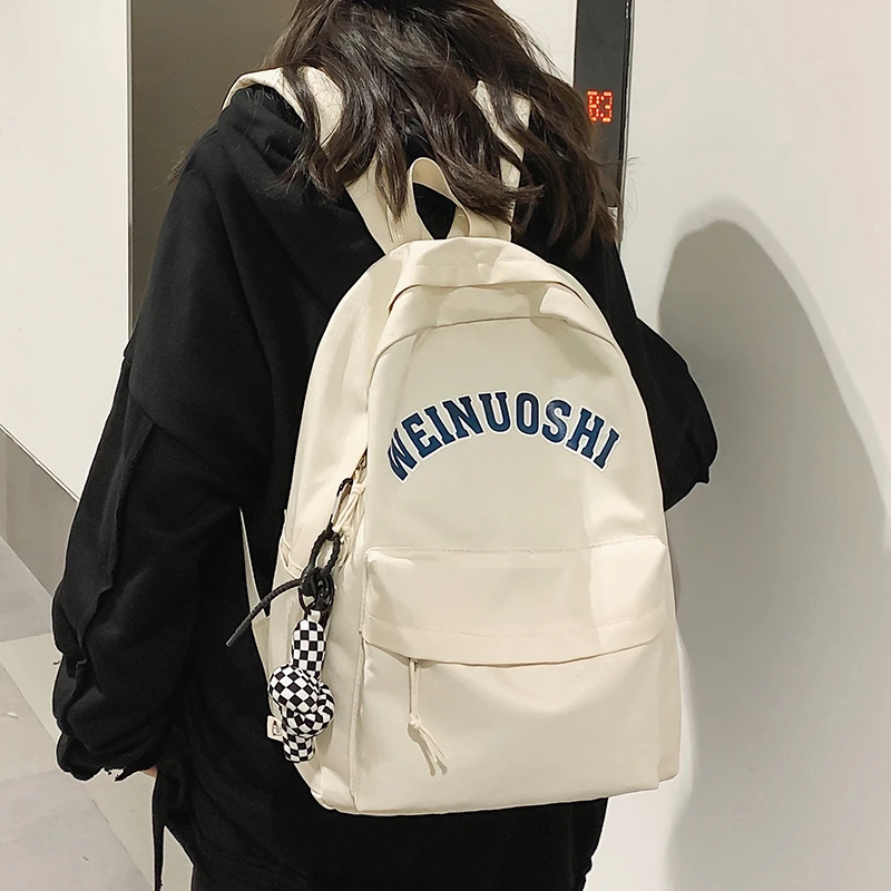 书包初中生女生风2025新款高中生高颜值简约双肩包背包女肩包