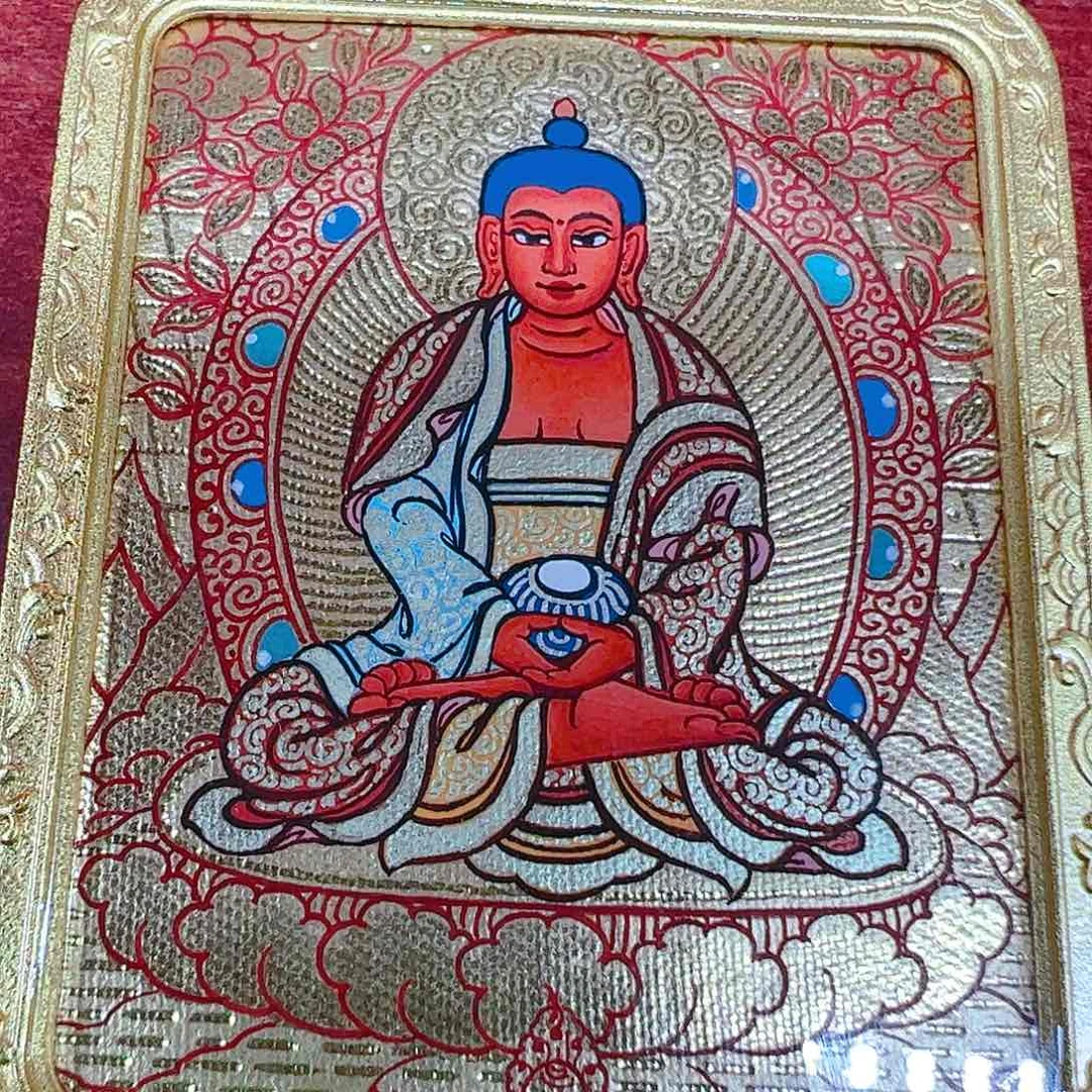 吊坠热贡手绘阿弥陀佛