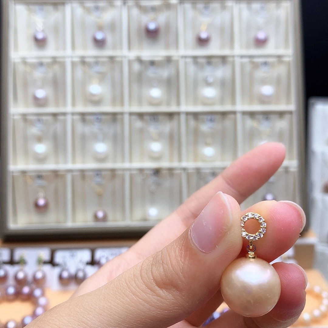 颈饰合金淡水珍珠