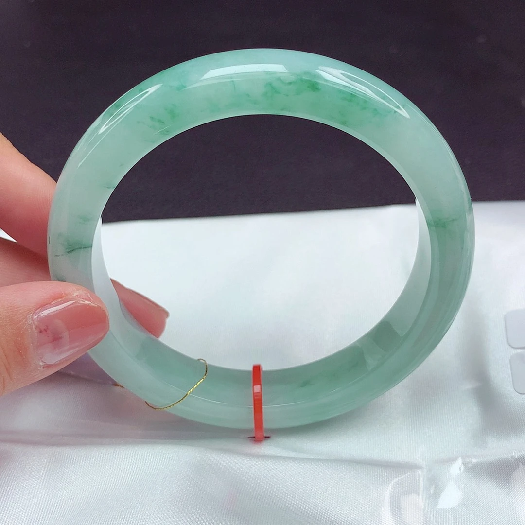 翡翠未镶嵌手镯61圈990