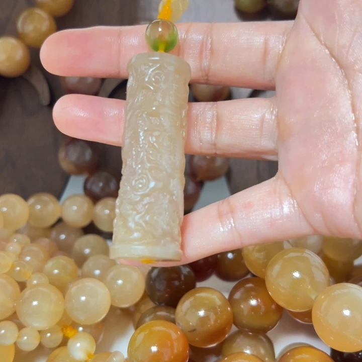 _****珐琅非金属龙柱羊角
