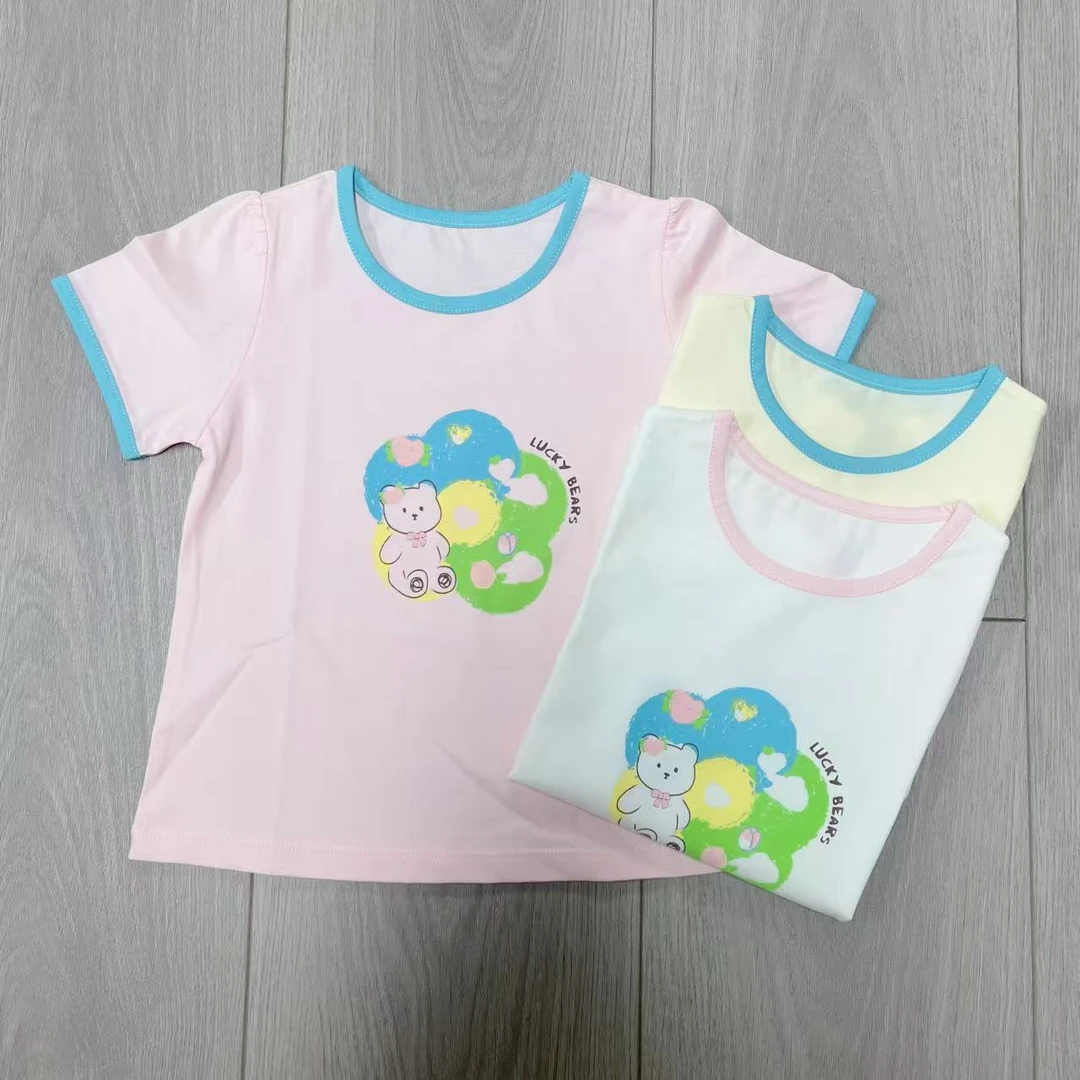 【青檬童年品牌】女童夏季短袖T恤 90839 0839