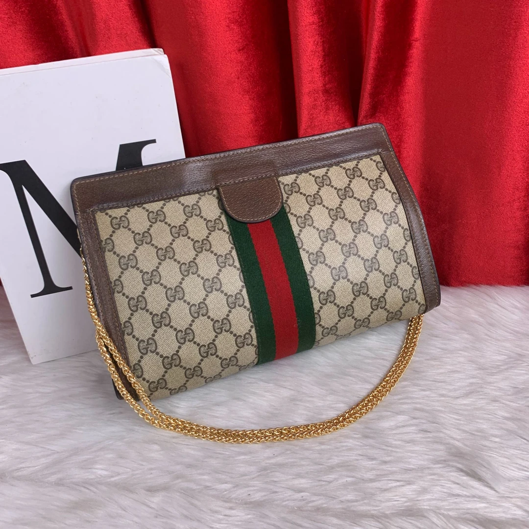 95新 GUCCI/古驰 老花夹子包/AR09822272/2272