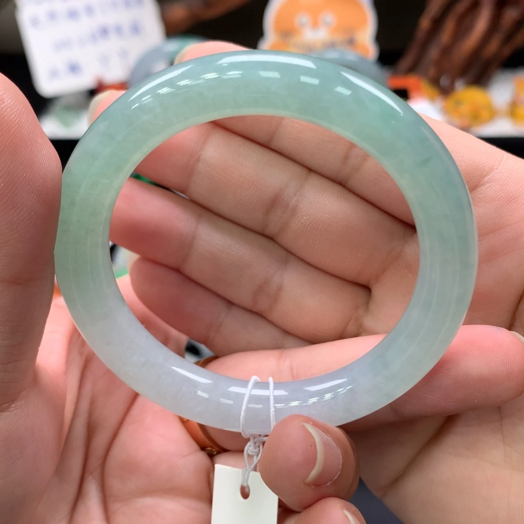未镶嵌手镯翡翠16号，51圆条