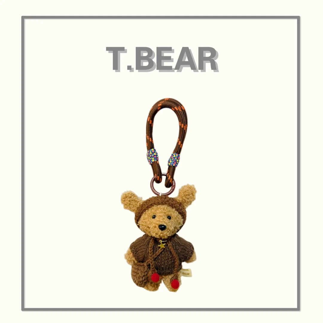 This is Bear•设计师原创包包挂件/手机挂饰/车挂/咖啡豆立耳小狗