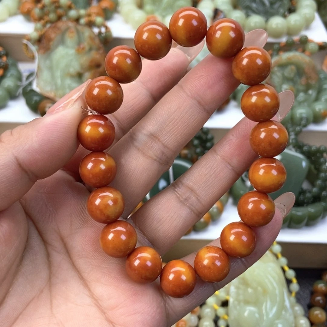 透闪石质玉手串未镶嵌