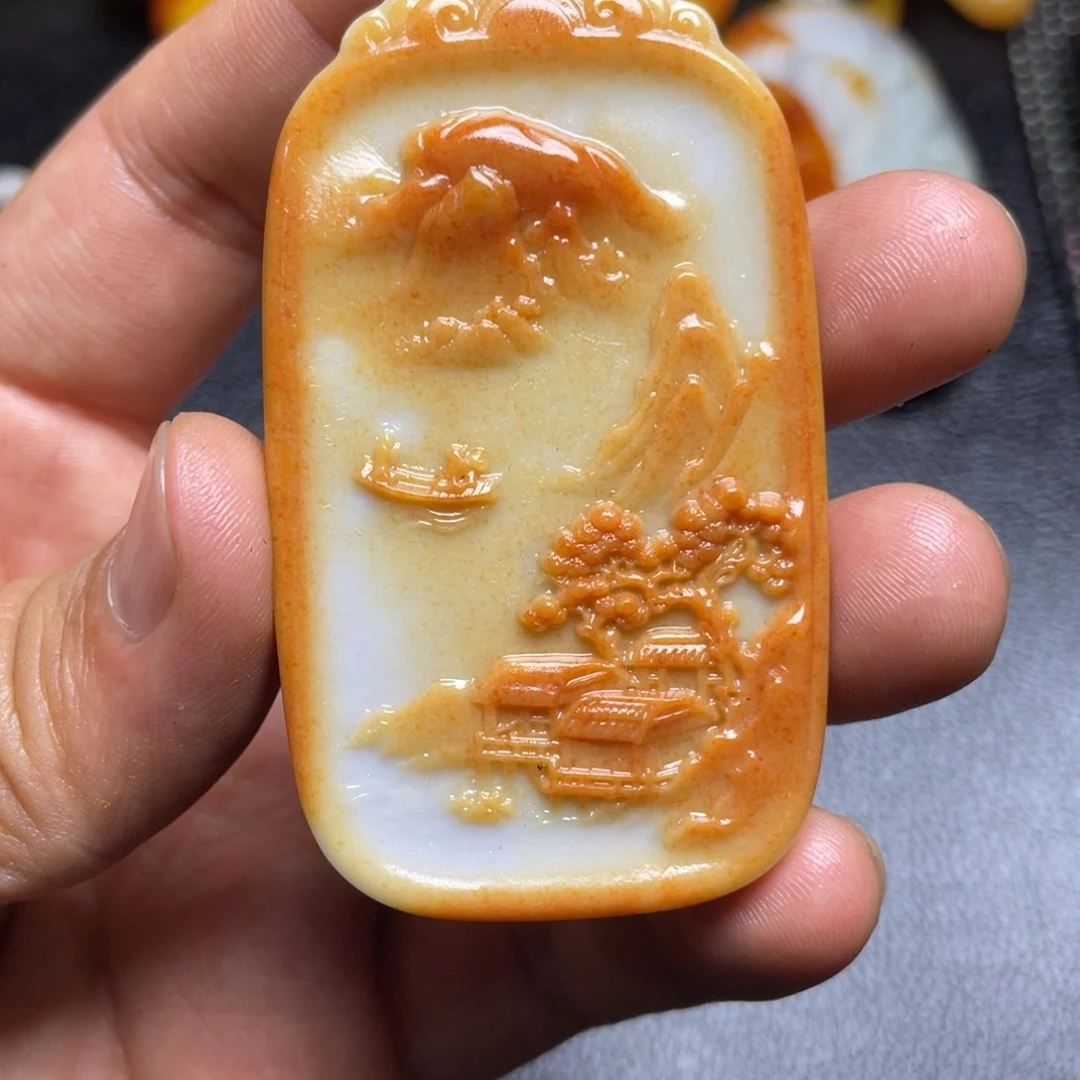 和田玉未镶嵌颈饰