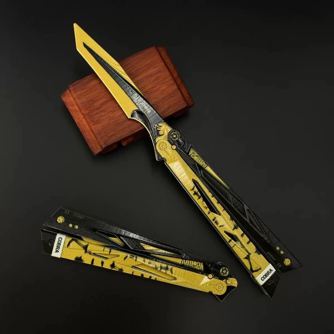 三角洲行动影锋武器蝴蝶同款可折叠合金模型周边玩具摆件送礼物