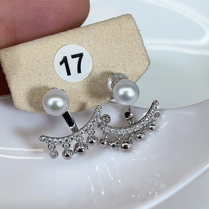 淡水珍珠银S925镶嵌颈饰