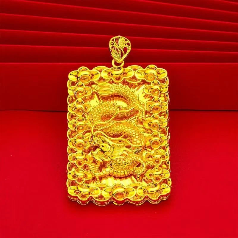 合金吊坠 2025网红新款龙牌吊坠经典时尚气质百搭轻奢潮流精美
