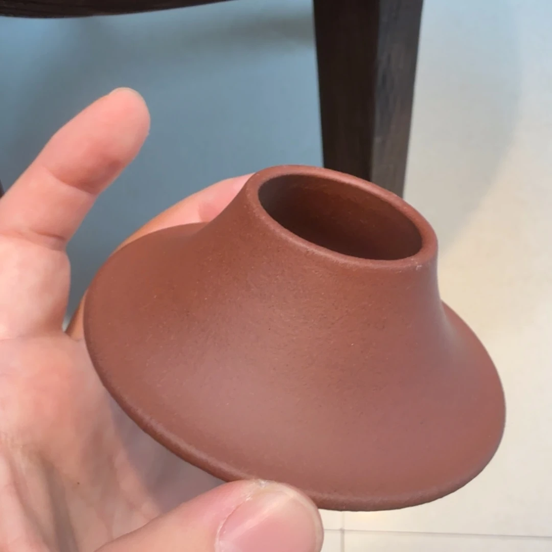 茶杯底槽青小郭紫砂